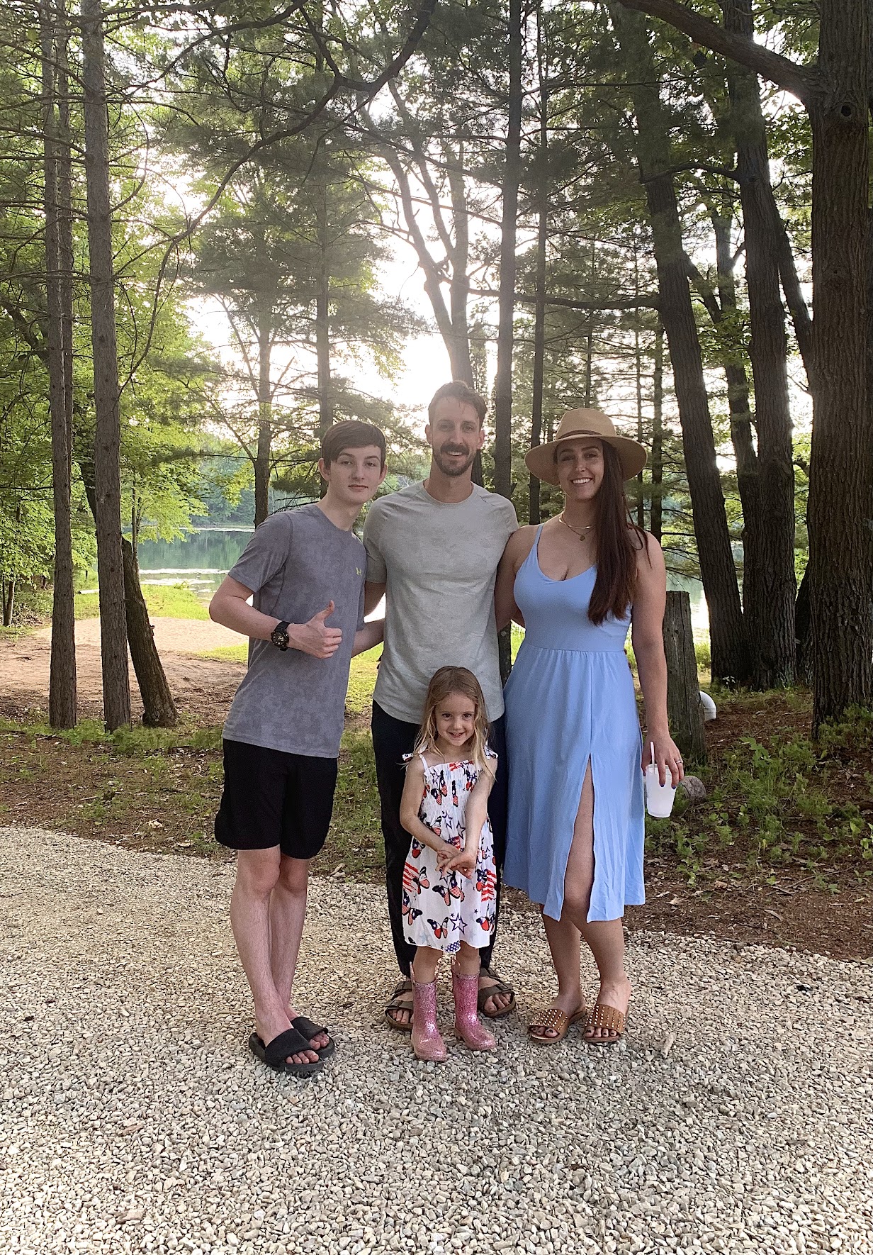 Eric Giroux with his family